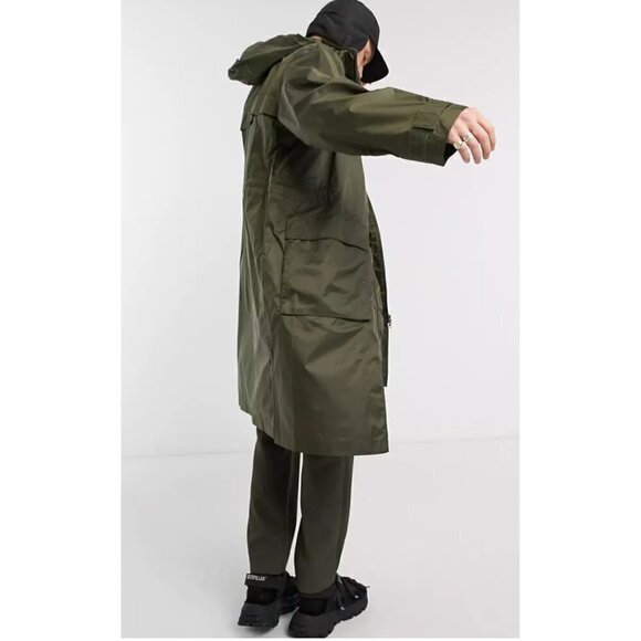 WEEKDAY | Florian Wind Parka Dark Khaki Large NWT - Picture 3 of 16